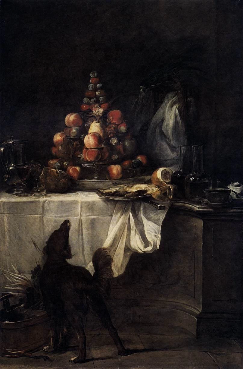 Jean Siméon Chardin - IL buffet, Louvre, Parigi